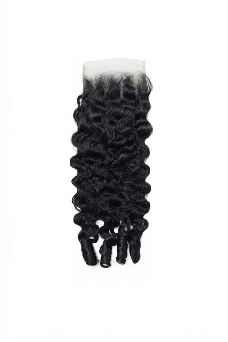 ButterflyEffect RAW 4x4 Burmese Curly HD Lace Closure Butterfly Effect Hair Company