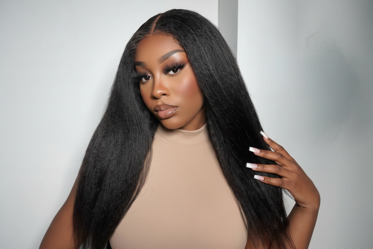 Enhanced straight wig with improved clarity