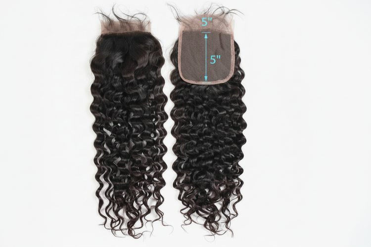 Natural wave closure - light blue measurements