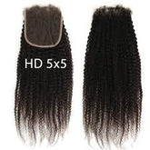 ButterflyEffect RAW 5x5 Kinky Curly Transparent Lace Closure Butterfly Effect Hair Company