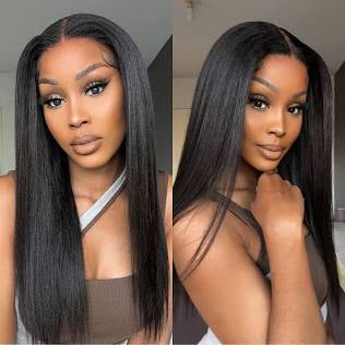 ButterflyEffect RAW 5x5 Yaki Straight Transparent Lace Wig Butterfly Effect Hair Company