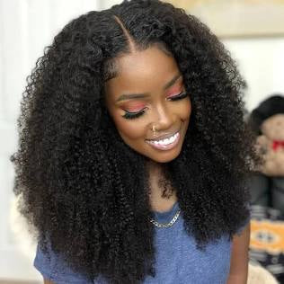 ButterflyEffect RAW 4x4 Kinky Curly Transparent Lace Wig Butterfly Effect Hair Company
