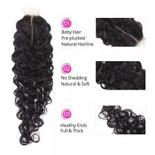 ButterflyEffect RAW 5x5 Natural Wave Transparent Lace Closure Butterfly Effect Hair Company
