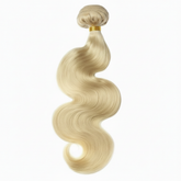 Blonde body wave hair bundle with gold band