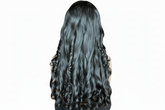 Deep wave wig without chair on white background