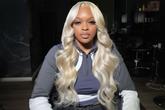 Denoised blonde body wave wig