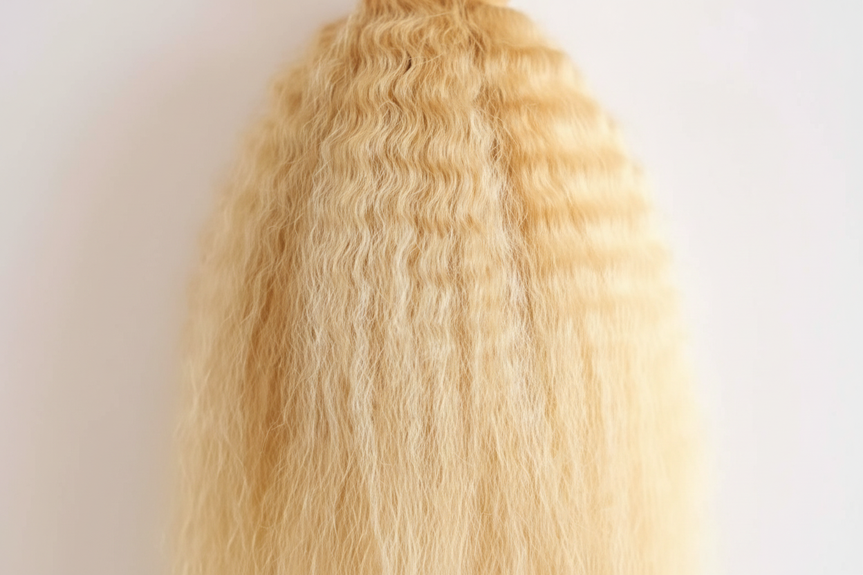 Denoised blonde hair extension