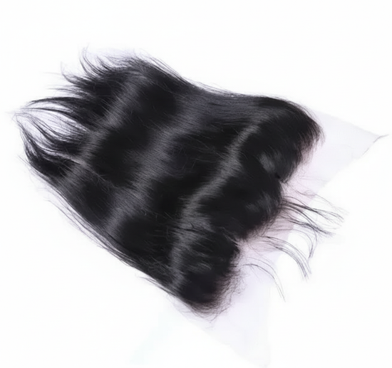 Enhanced black straight lace frontal closure