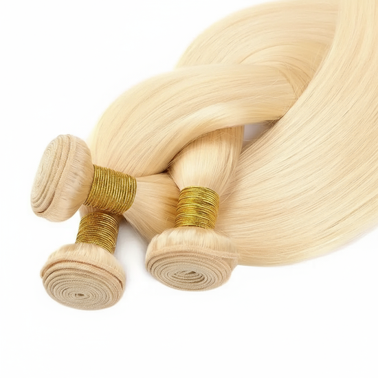Enhanced blonde hair bundles