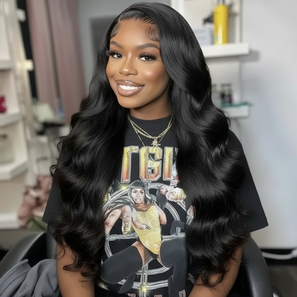 Enhanced Body Wave Wig Styling Photo