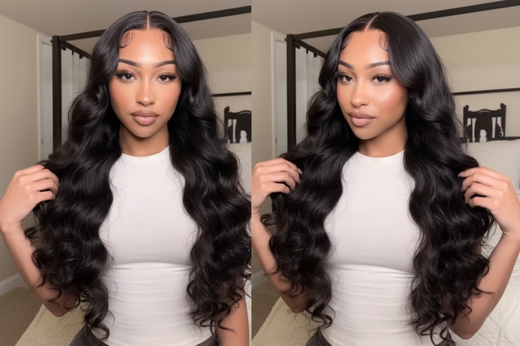 Enhanced body wave wig with improved clarity