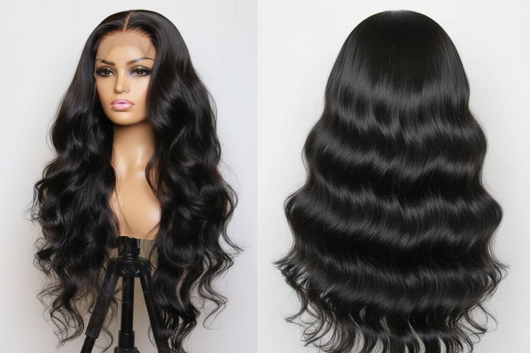 Enhanced body wave wig with improved clarity