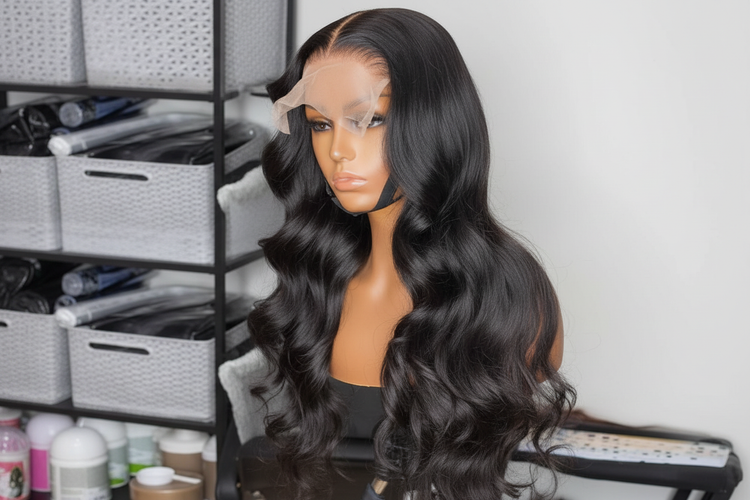Enhanced body wave wig with voluminous curls
