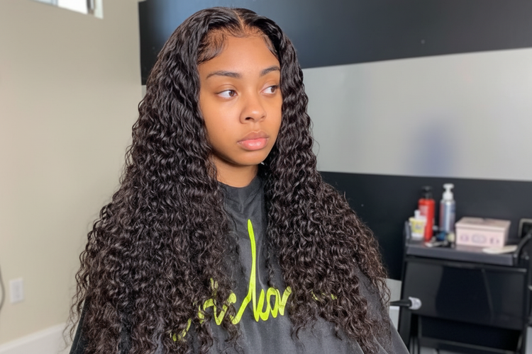 Enhanced deep wave curly wig image
