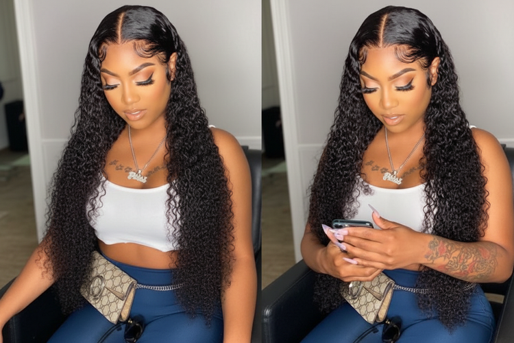 Enhanced deep wave wig collage