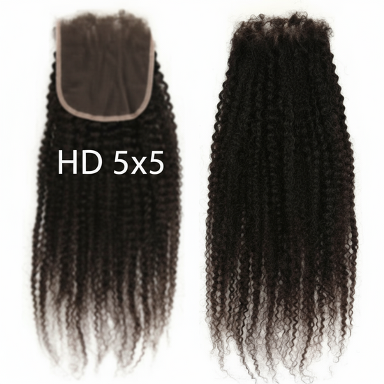 ButterflyEffect RAW 5x5 Kinky Curly HD Lace Closure Butterfly Effect Hair Company