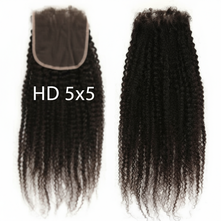ButterflyEffect RAW 5x5 Kinky Curly HD Lace Closure Butterfly Effect Hair Company