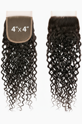 Enhanced kinky curly lace closure