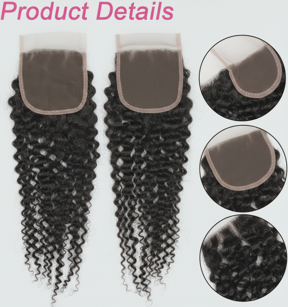 ButterflyEffect RAW 4x4 Kinky Curly HD Lace Closure Butterfly Effect Hair Company