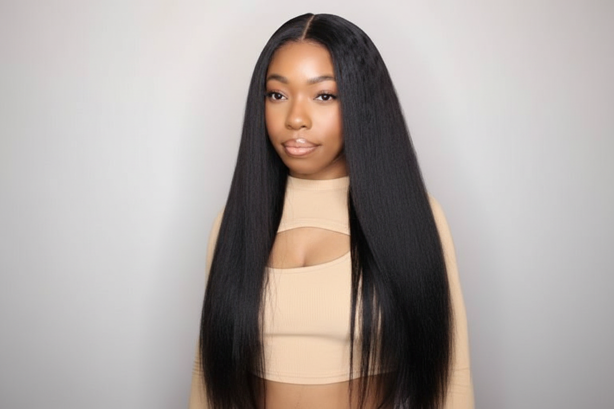 Enhanced straight wig - studio