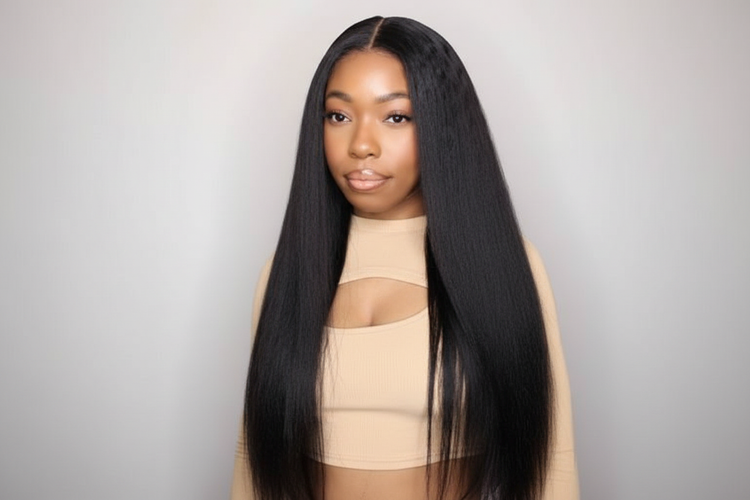 Enhanced straight wig - studio