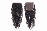 Kinky Curly Closure Front and Back - Reduced Grain
