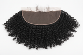 Sharpened kinky curly lace frontal