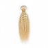Single blonde kinky curly hair bundle with gold band