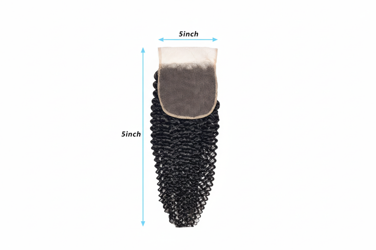 Single Kinky Curly Closure